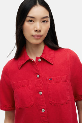 Kleedje met korte mouwen - rood