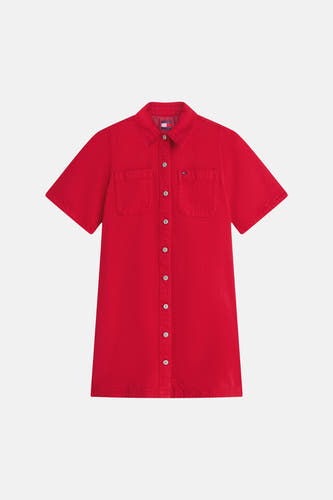 Kleedje met korte mouwen - rood
