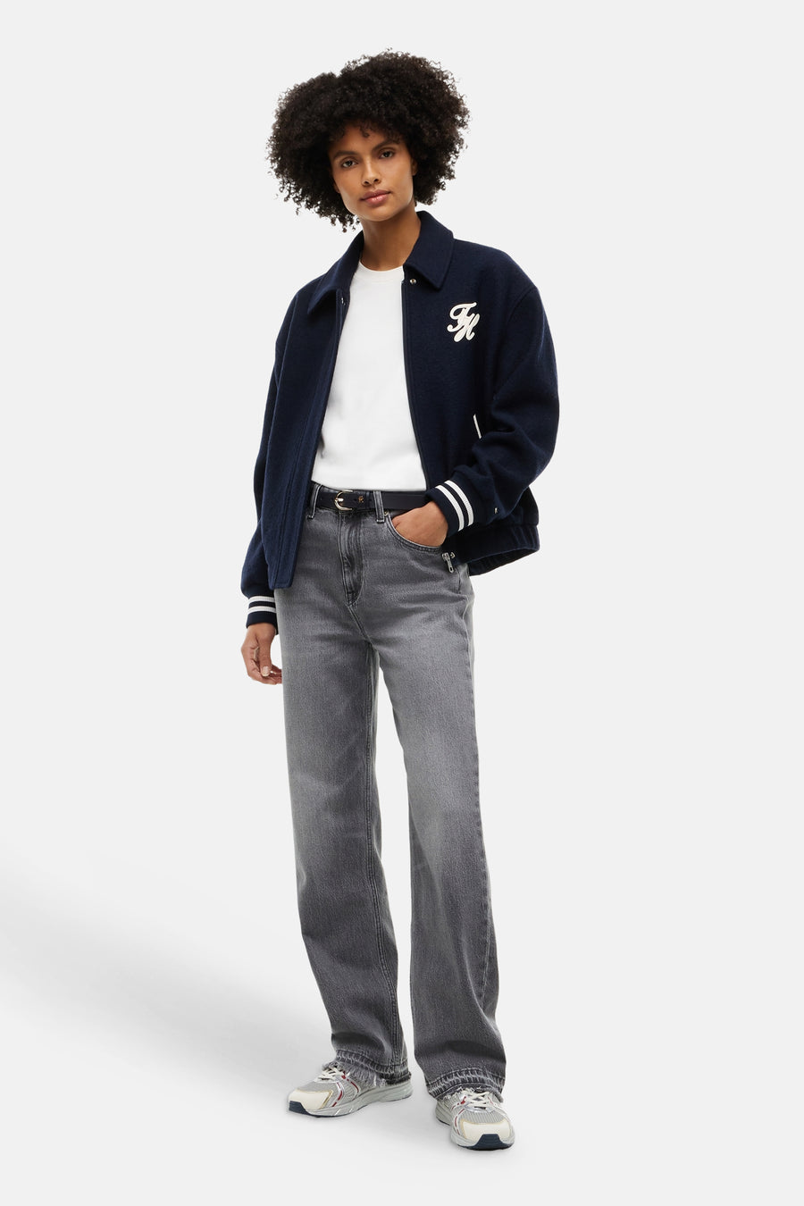 Jeans straight mid grey denim - TOMMY JEANS