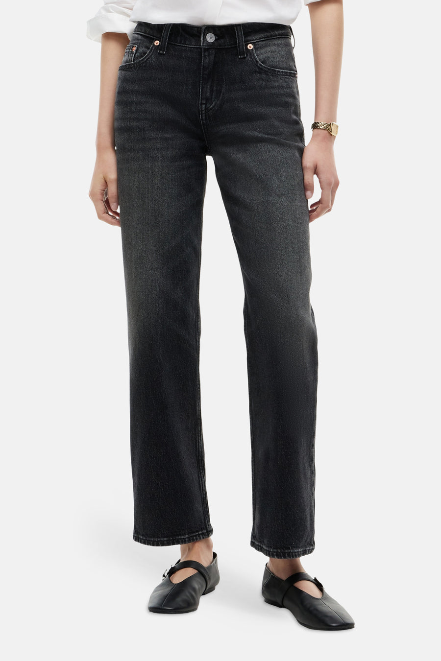 Jeans straight dark grey denim - TOMMY JEANS