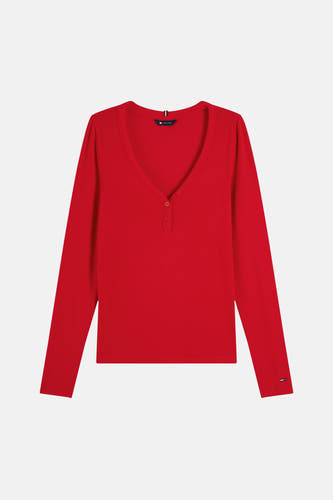 Top (lange mouwen) rood - TOMMY JEANS