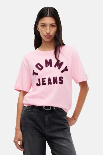 Top uni manche courte rose - TOMMY JEANS