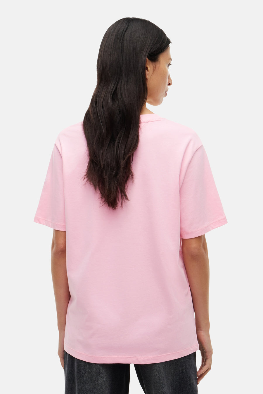 Top uni manche courte rose - TOMMY JEANS