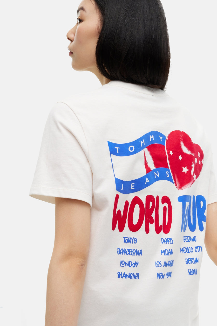 T-shirt (manches courtes) beige - TOMMY JEANS