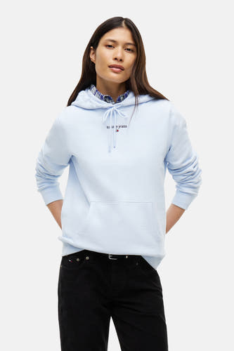 Sweater met kap - blauw