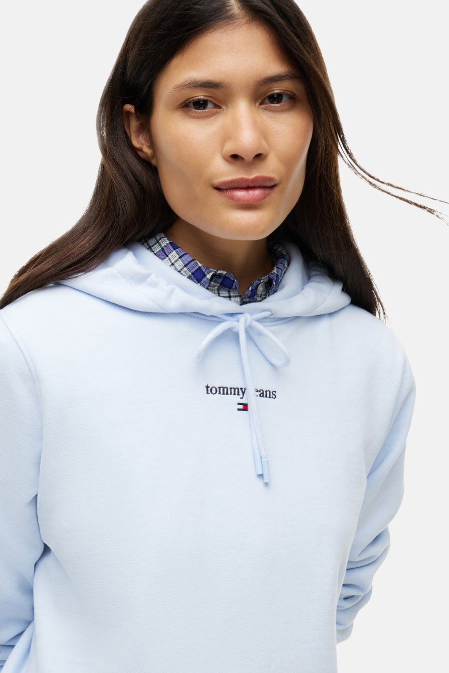 Sweater met kap - blauw