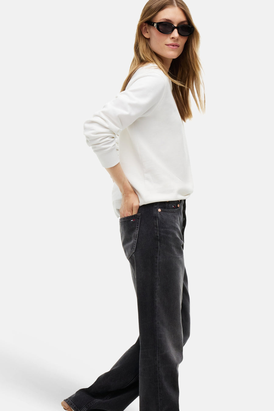 Jeans straight dark grey denim - TOMMY JEANS