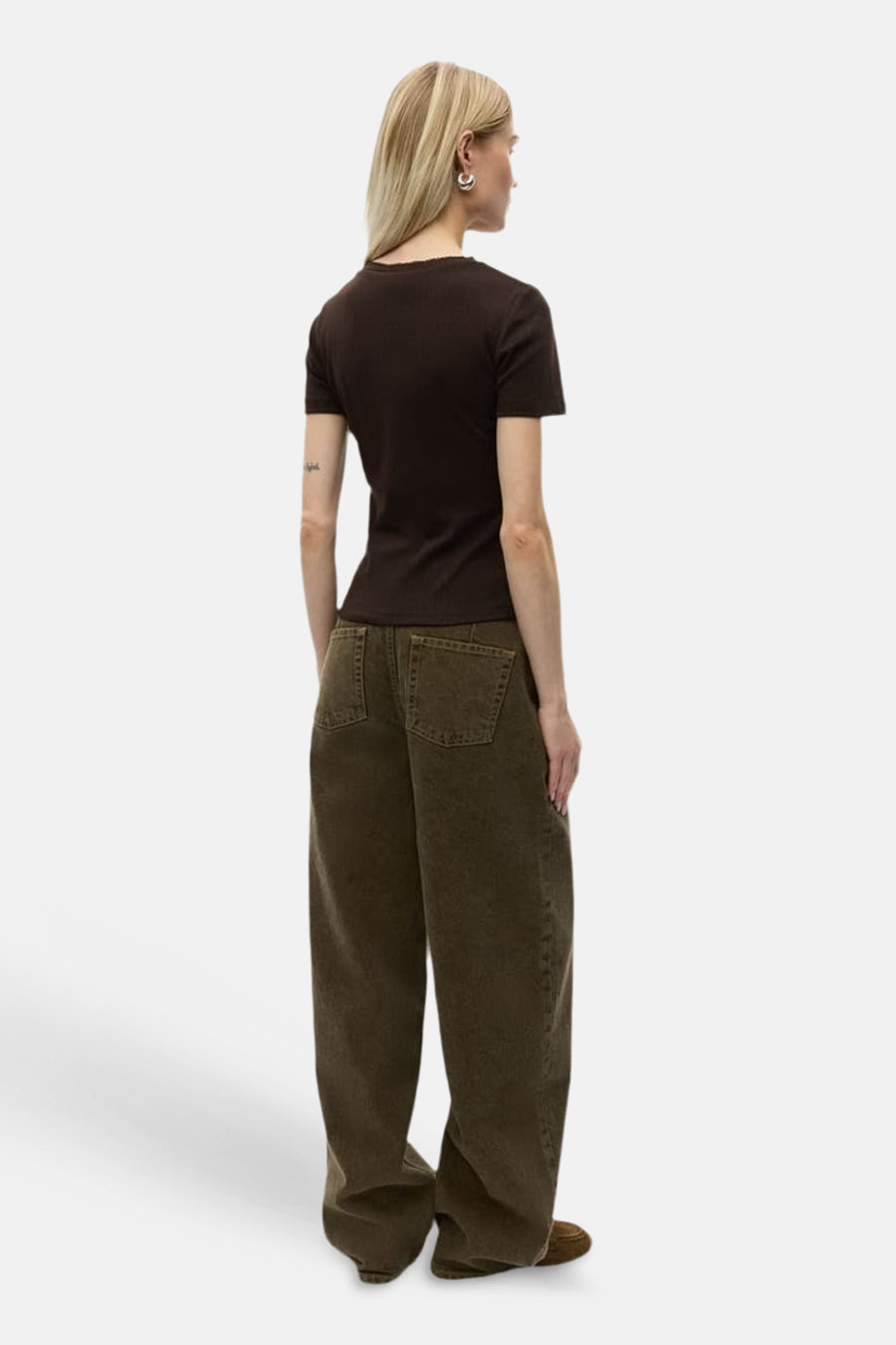 T-shirt à manches courtes - brun