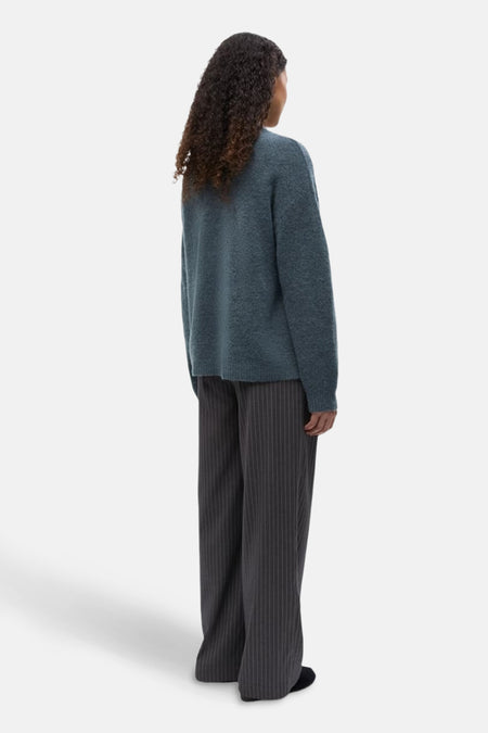 Trui met ronde hals blauw - ENVII