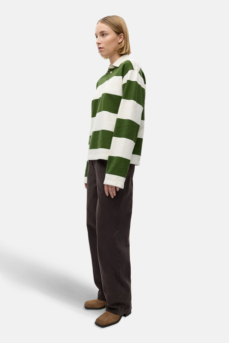 Polo met lange mouwen - groen