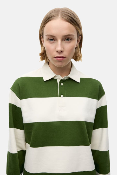Polo met lange mouwen - groen