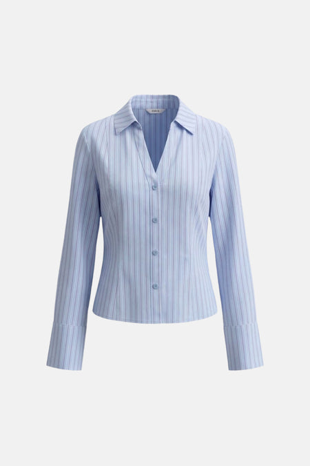 Hemd met lange mouwen - blauw