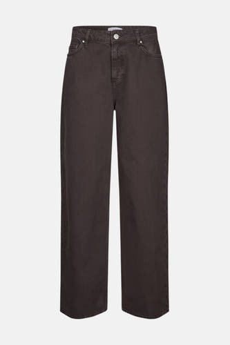 Bruine gekleurde jeans van ENVII, met rechte pijpen en zichtbare zakken.
