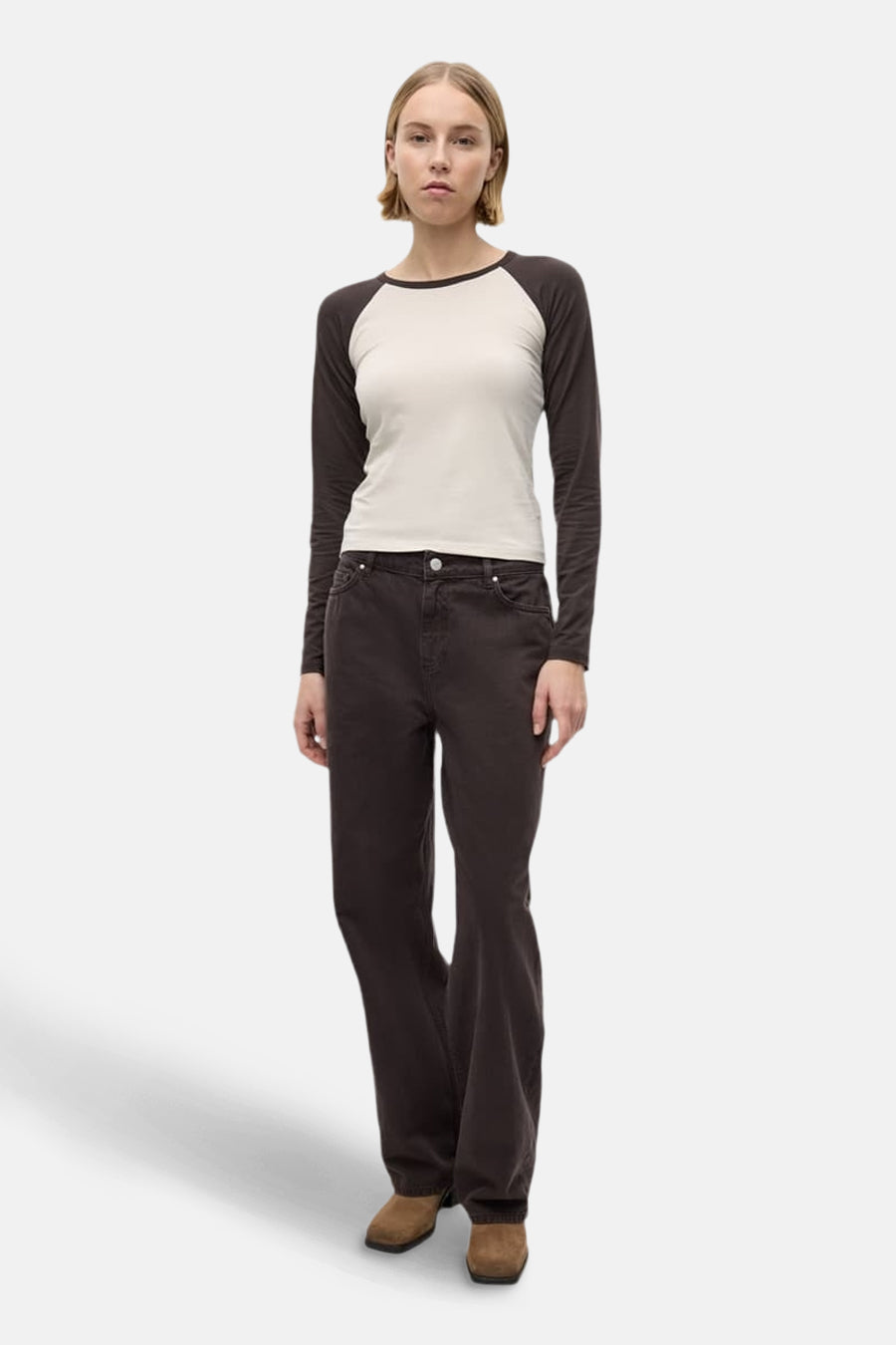 Colored jeans - bruin