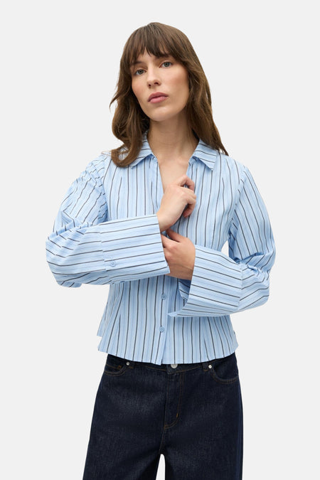 Hemd met lange mouwen - blauw