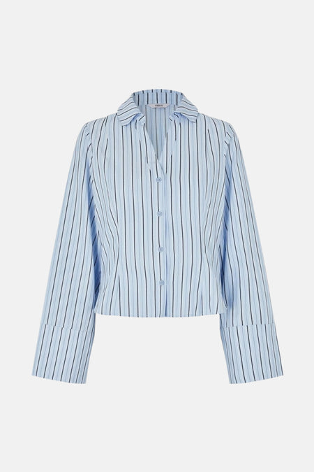 Hemd met lange mouwen - blauw