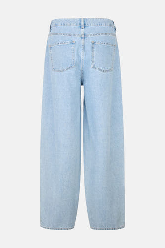 Jean bleu clair en denim d'ENVII, avec jambes larges et poches arrière.