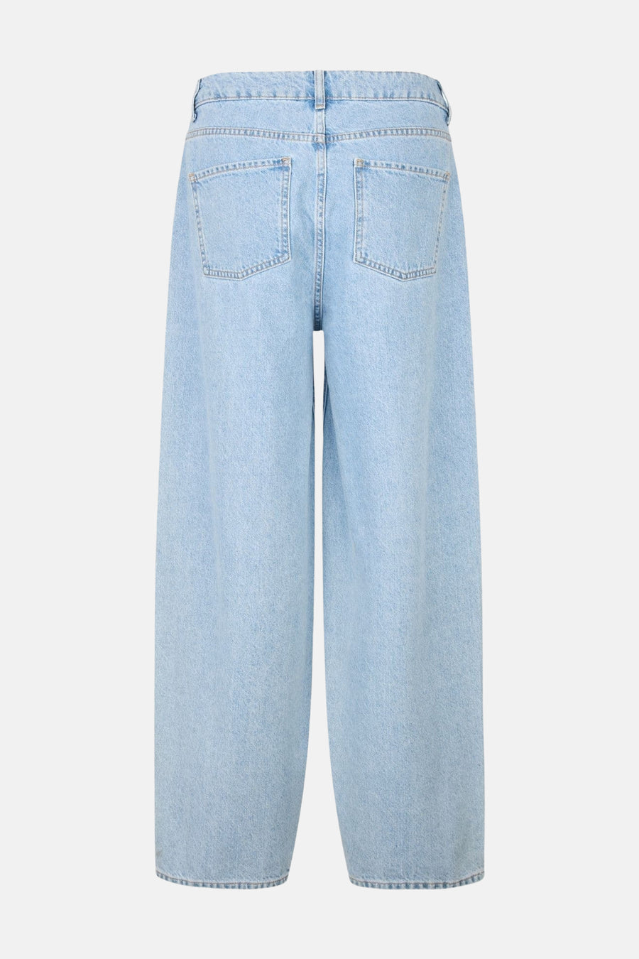 Jean bleu clair en denim d'ENVII, avec jambes larges et poches arrière.