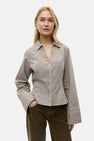 Hemd met lange mouwen - beige