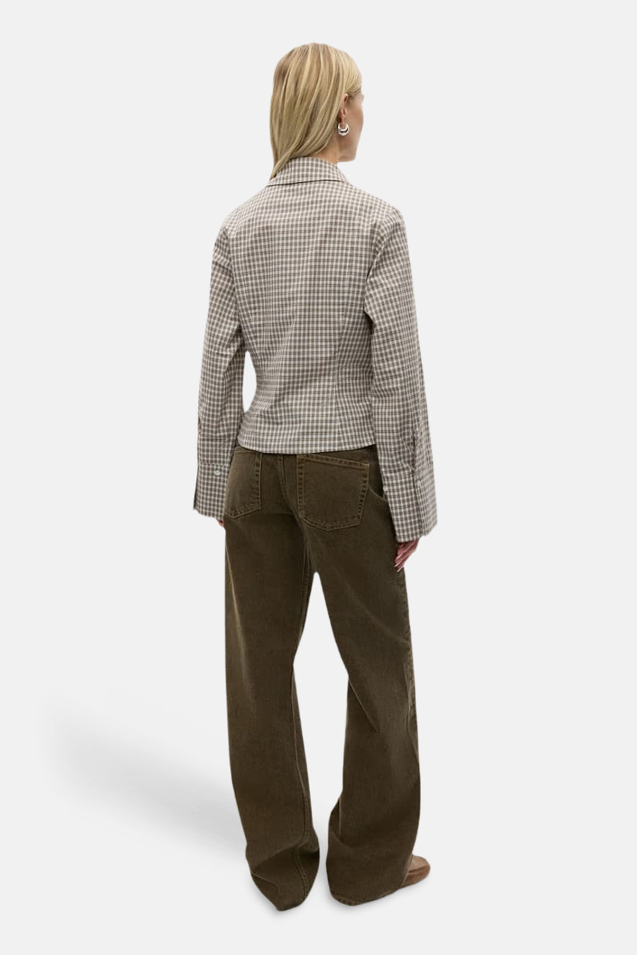 Hemd met lange mouwen - beige