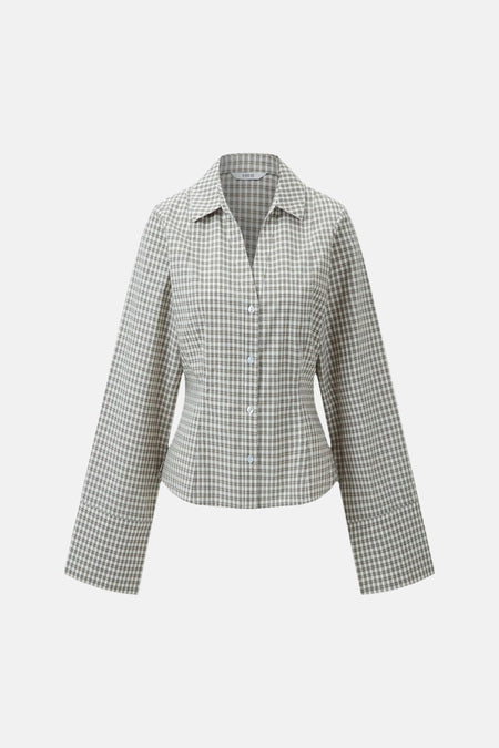 Hemd met lange mouwen - beige