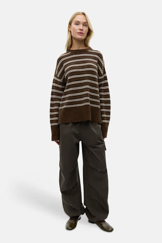 Pull col O - brun