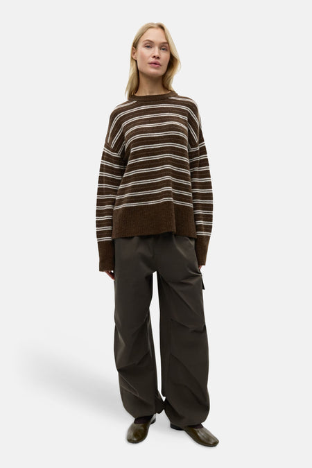 Pull col O - brun