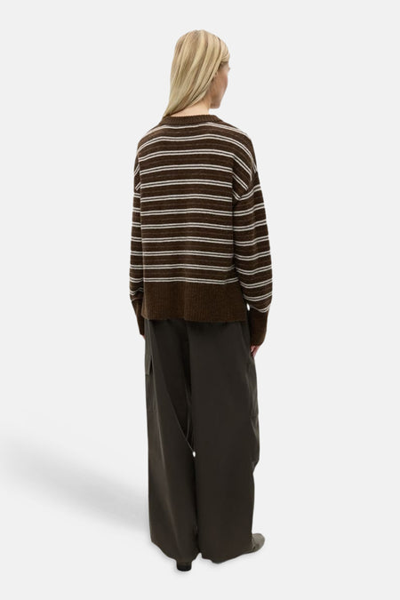 Pull O-hals - bruin