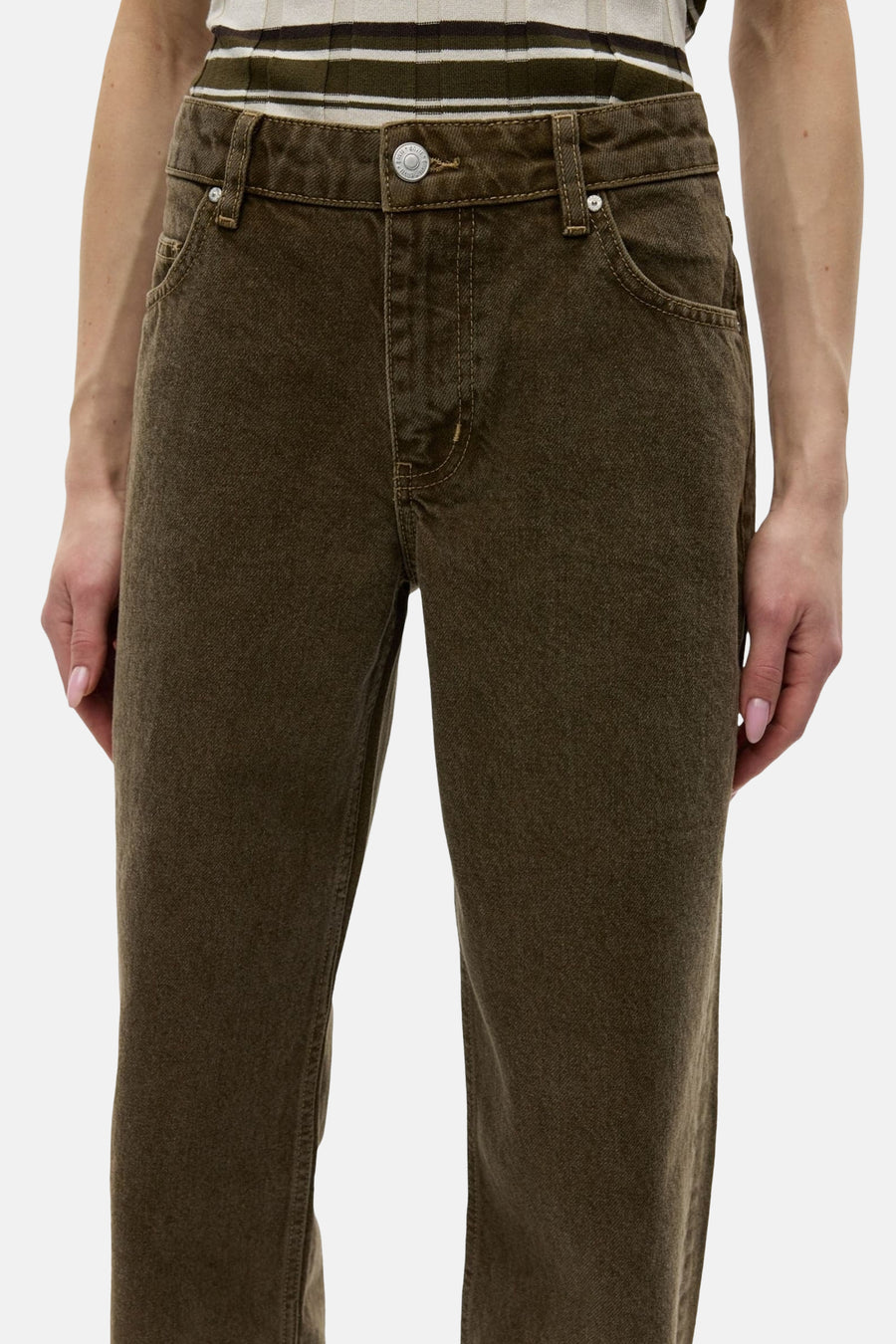 5-pocket broek - groen
