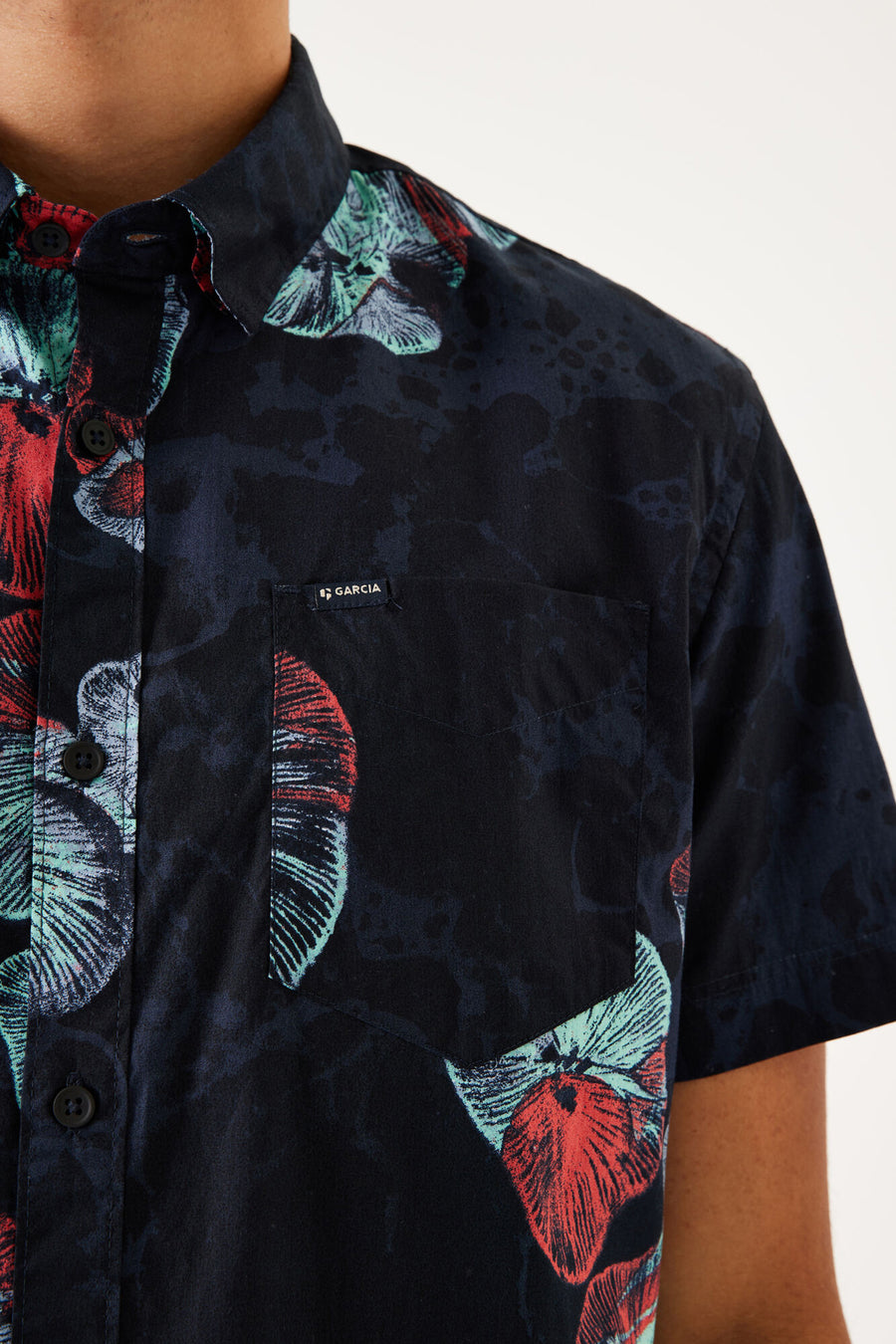 Chemise (manches courtes) bleu - GARCIA - GARCIA