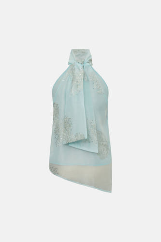 Blouse zonder mouwen - blauw