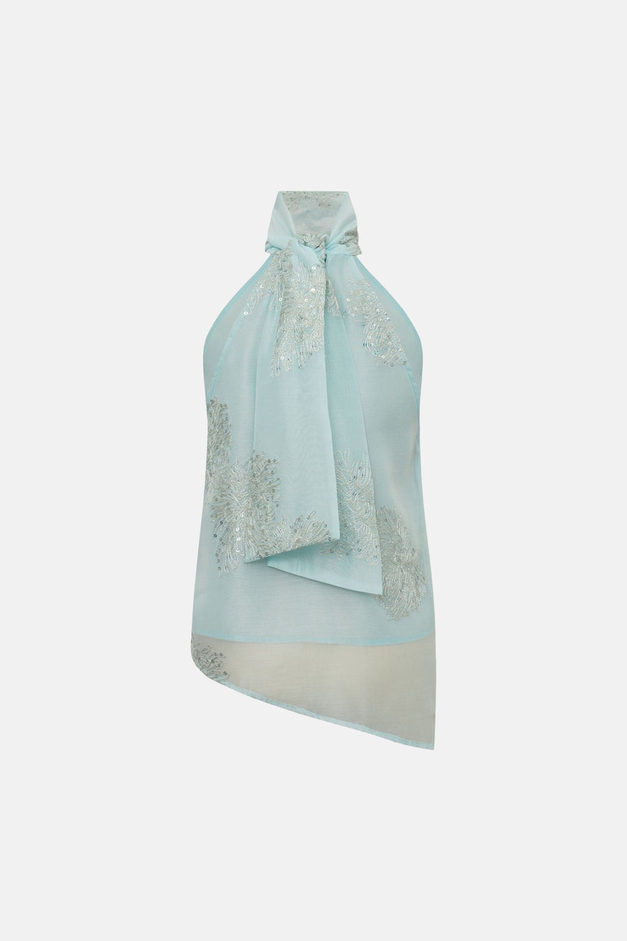 Blouse zonder mouwen - blauw