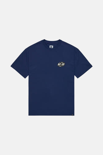 T-shirt bleu à manches courtes de DC SHOES, avec logo sur la poitrine.
