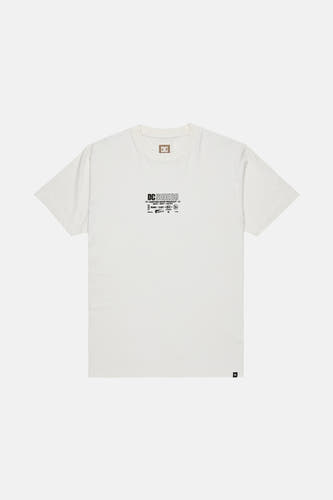 Wit T-shirt met korte mouwen van DC SHOES, met grafische opdruk op de borst.