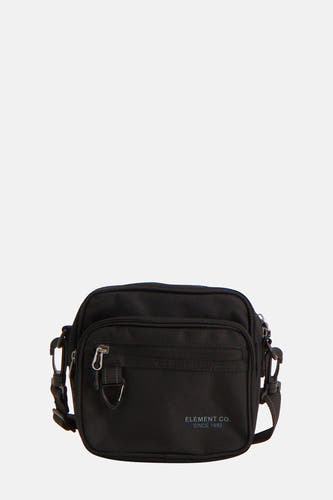 Sac à dos noir d'ELEMENT CO., avec fermeture éclair et sangle réglable.