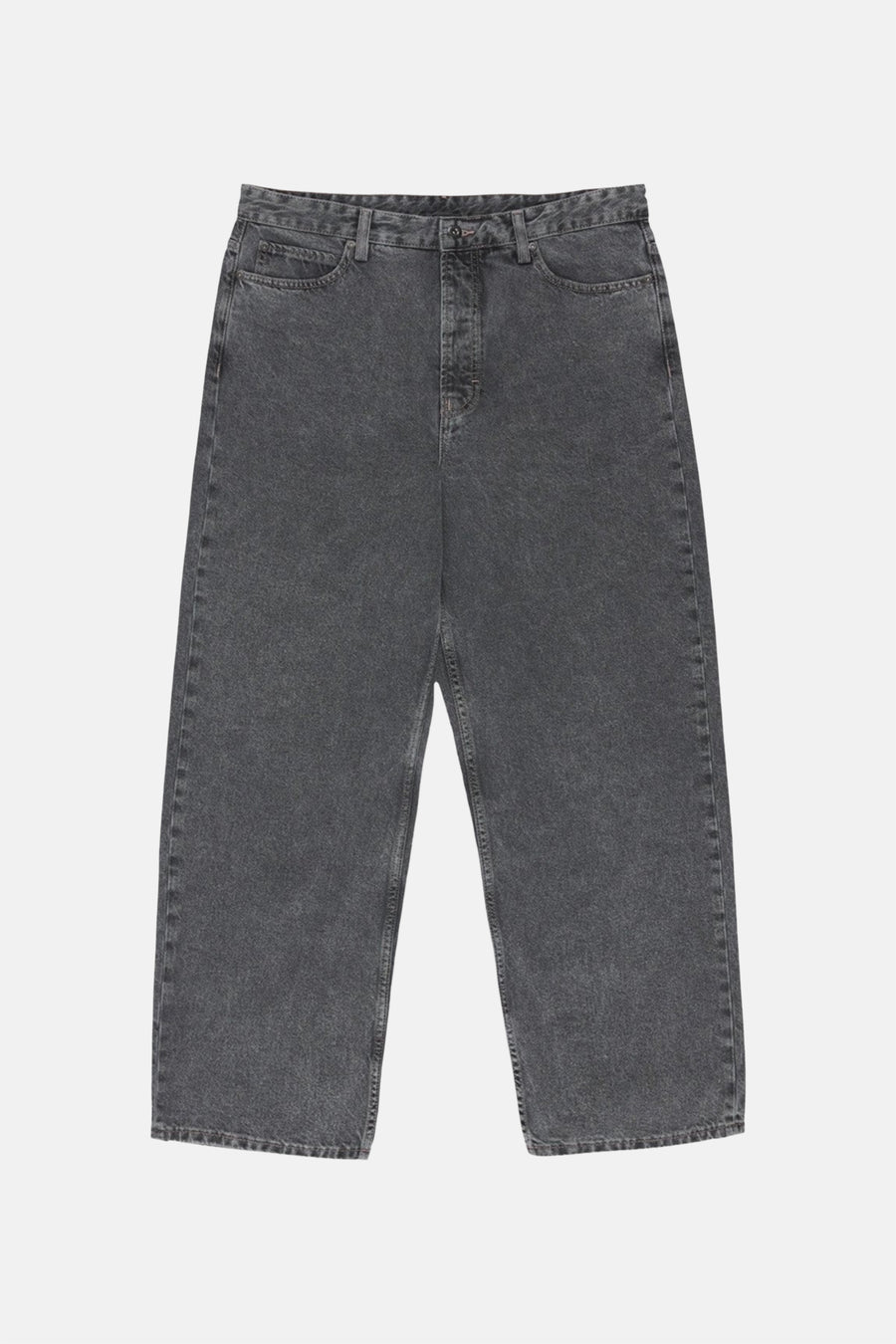 Jean large gris d'ELEMENT en denim gris moyen, avec jambes droites et poches.