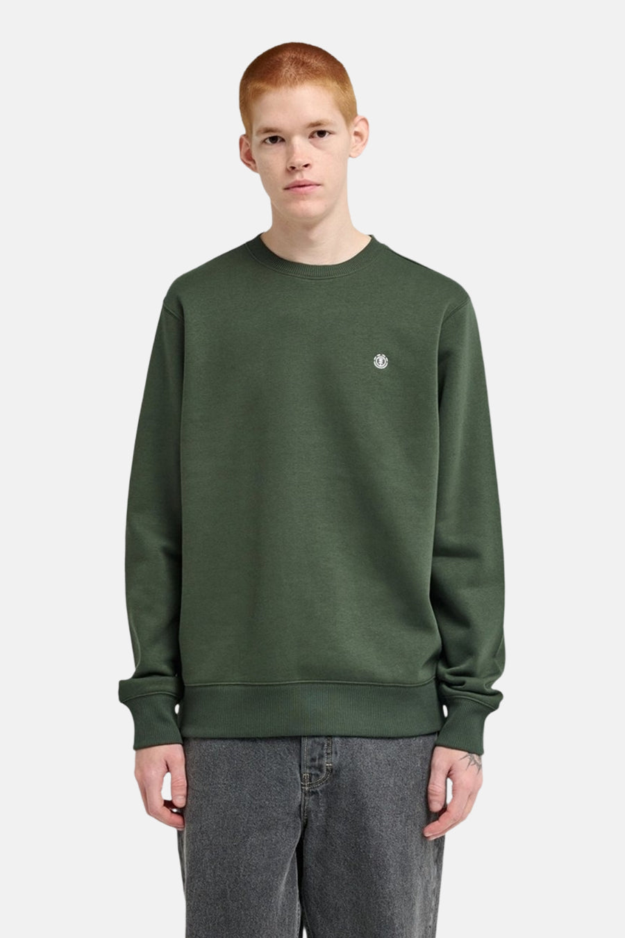Sweater met ronde hals groen - ELEMENT