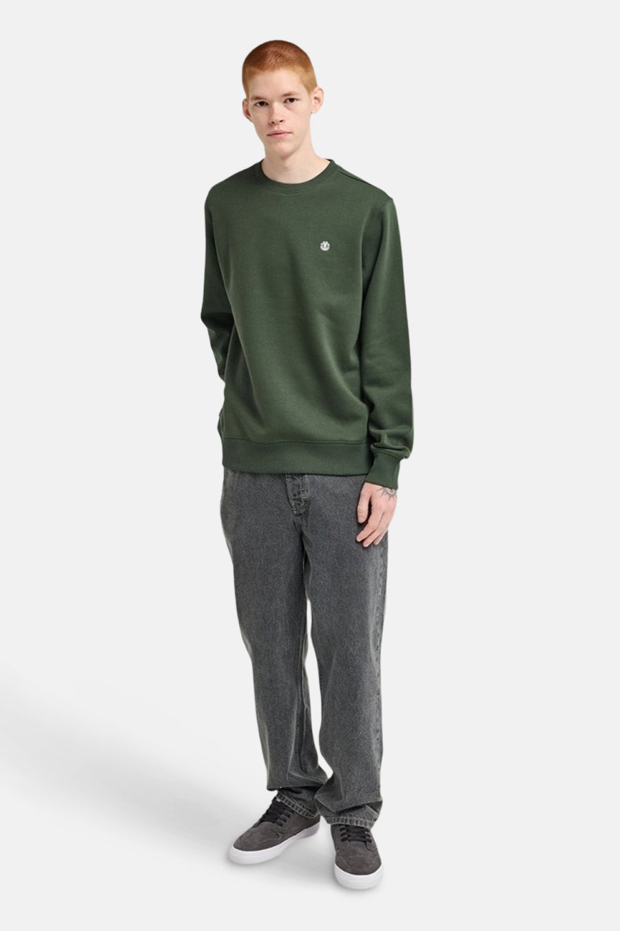 Sweater met ronde hals groen - ELEMENT