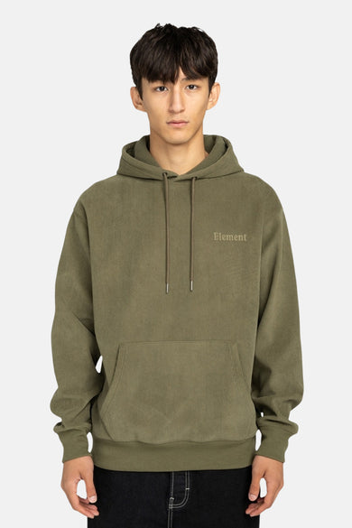 Pull-over vert de Element cap, avec un en texture en coton et une poche à la devant.