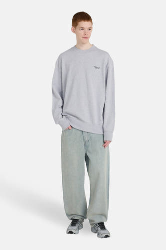 Sweat-shirt gris de ELEMENT, à manches longues et col rond.