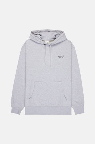 Pull gris à capuche d'ELEMENT, avec des manches longues et une poche kangourou à l'avant.