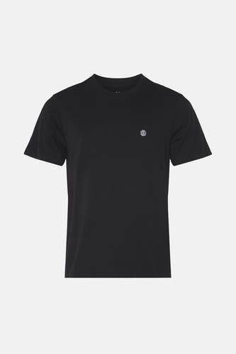 Zwart T-shirt met korte mouwen van ELEMENT, met een klein logo op de borst.
