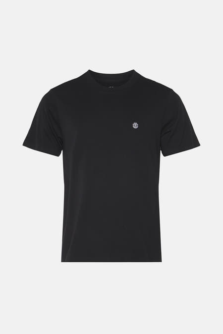 Zwart T-shirt met korte mouwen van ELEMENT, met een klein logo op de borst.
