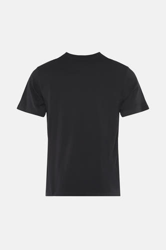 Zwart T-shirt met korte mouwen van ELEMENT, effen stof.