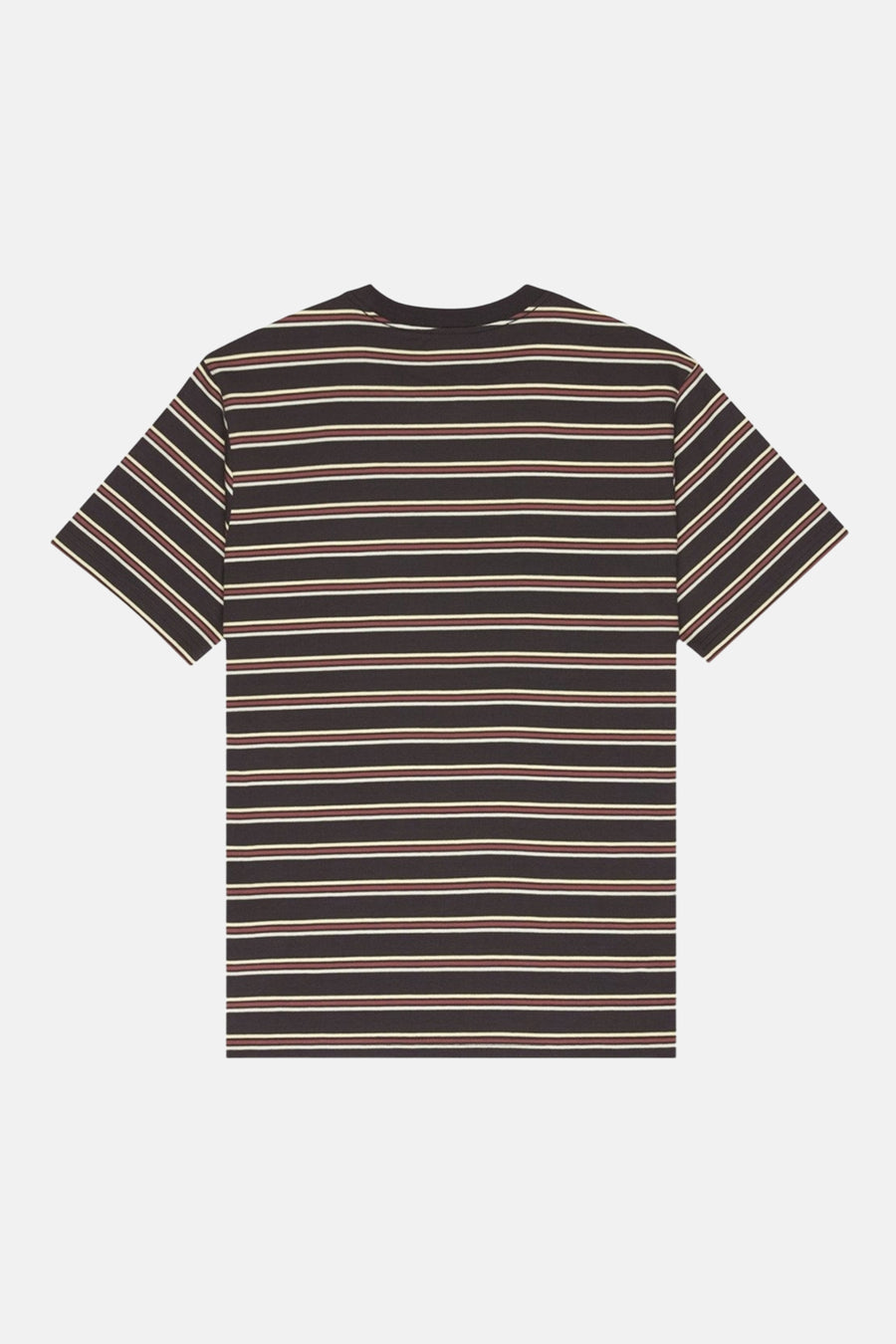 T-shirt met korte mouwen multicolor van ELEMENT, gestreept met bruine en beige details.