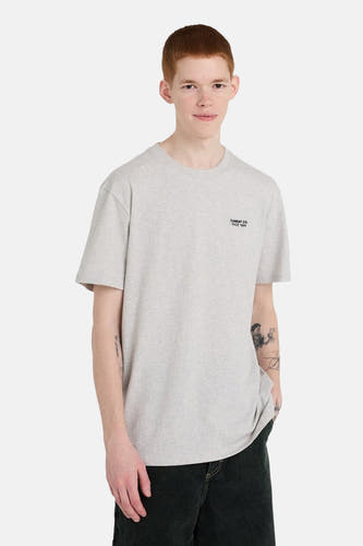 Grijs T-shirt met korte mouwen van ELEMENT met een kleine logo-opdruk en een effen design.
