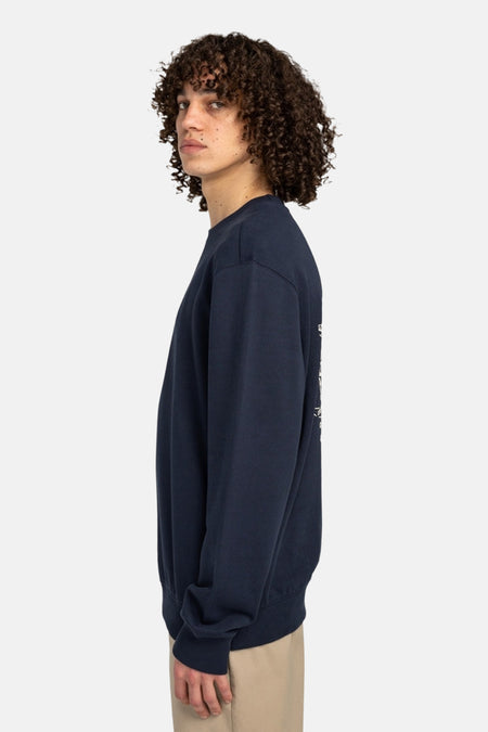 Sweater met ronde hals blauw - ELEMENT