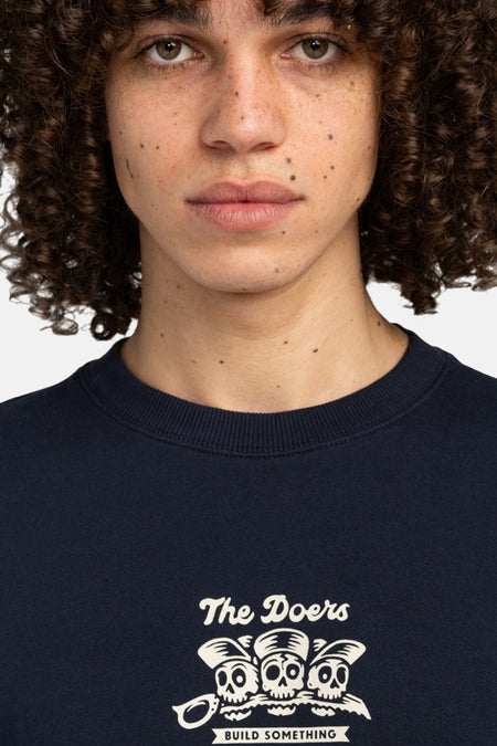 Sweater met ronde hals blauw - ELEMENT