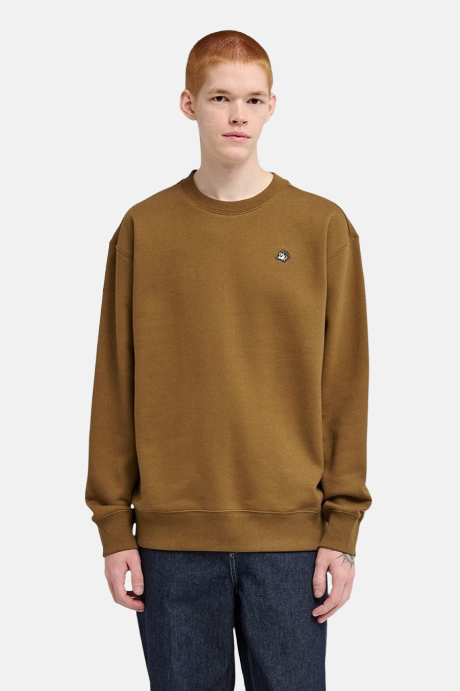 Sweater O-hals - bruin