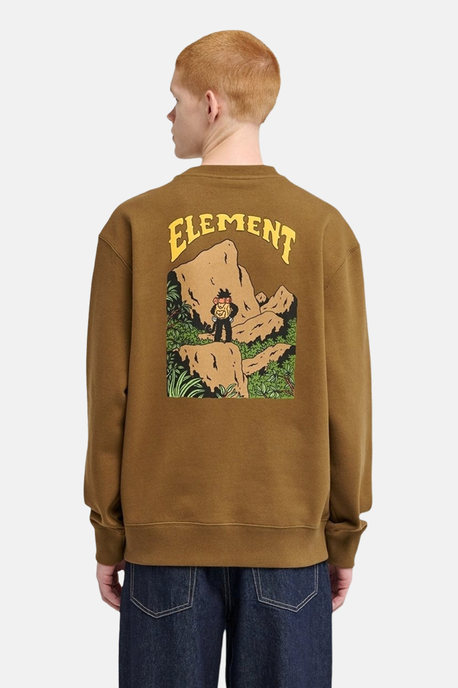 Sweater O-hals - bruin